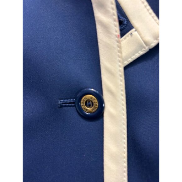 St. John Sport Womens Navy & White Double-Breasted Jacket Small - Picture 5 of 6